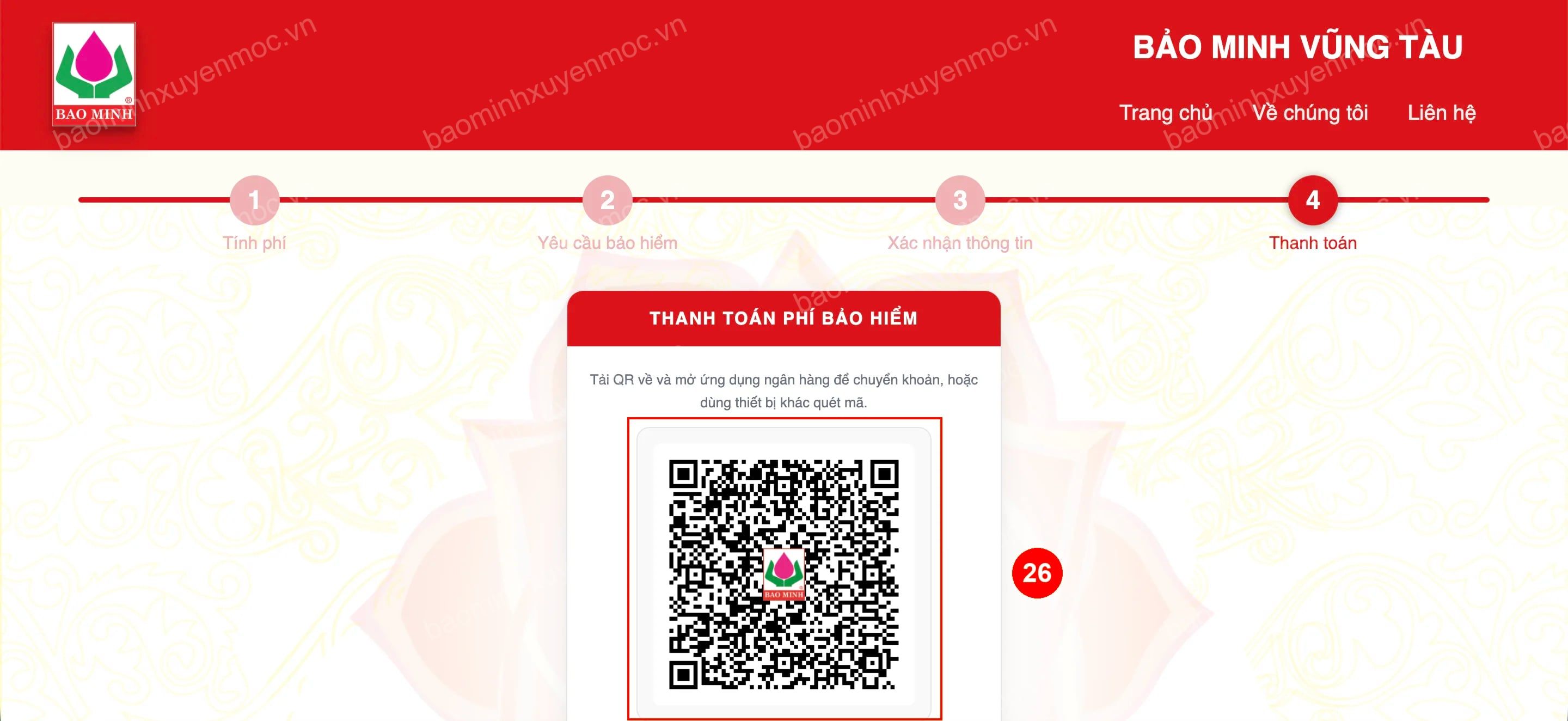 Hình 13. Quét mã QR để thanh toán