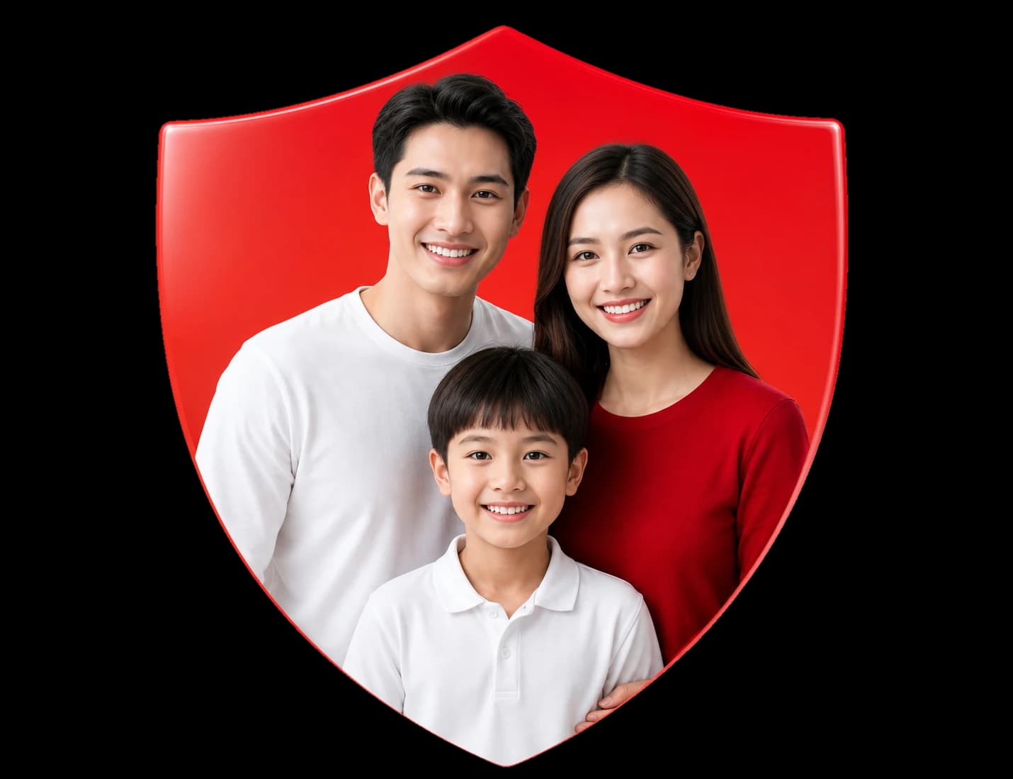 Gia đình an tâm trong lá chắn bảo hiểm